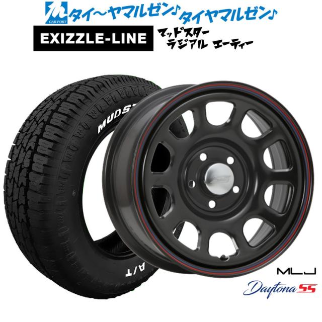 MLJ デイトナ SS 16インチ 7.0J エクシズルライン MUDSTAR マッドスター RADIAL(ラジアル) A/T 215/65R16 サマータイヤ ホイール4本セット