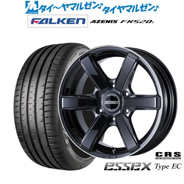 CRS ESSEX エセックス EC-18 18インチ 7.5J ファルケン AZENIS アゼニス FK520L 225/50R18 サマータイヤ ホイール4本セット