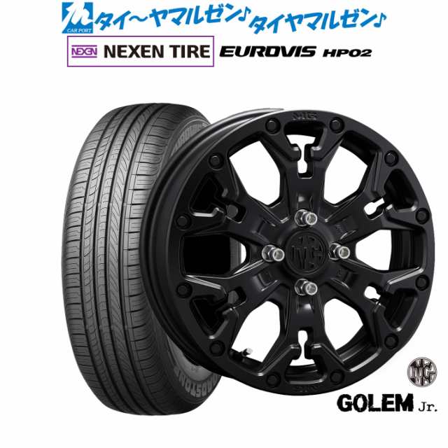 クリムソン MG ゴーレム Jr. 16インチ 6.0J NEXEN ネクセン ロードストーン ユーロビズ HP02 215/65R16 サマータイヤ ホイール4本セット