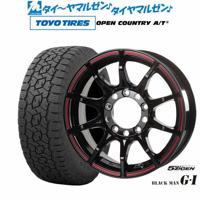 5ZIGEN ゴジゲン ブラックマン ジーアイ 16インチ 5.5J トーヨータイヤ オープンカントリー A/T III (AT3) 175/80R16 サマータイヤ ホイ