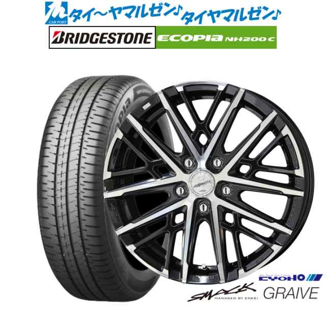 KYOHO スマック グレイヴ 16インチ 6.5J ブリヂストン ECOPIA エコピア NH200C 185/60R16 サマータイヤ ホイール4本セット