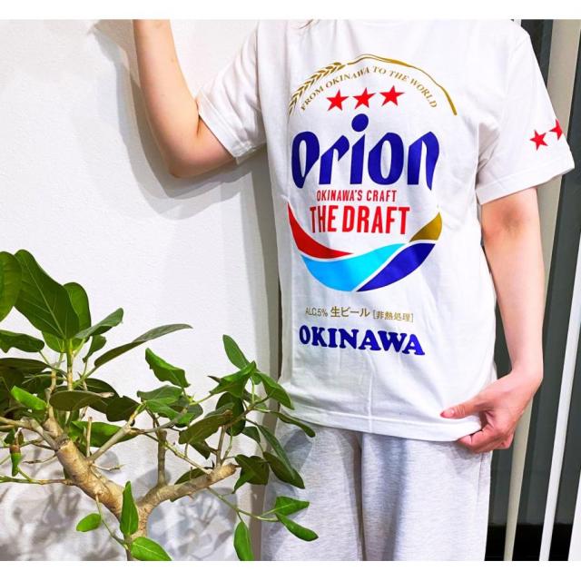 オリオンビールTシャツ】Tシャツ 【ビッグロゴ】 OKINAWA 白・黒 公認 