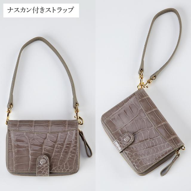 イタリアZUMAシャイニングクロコ コンパクト財布 日テレポシュレ(日本