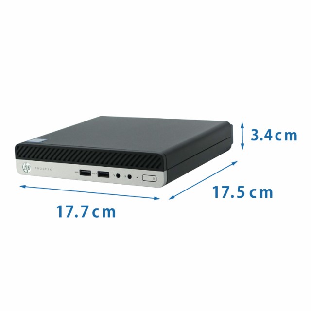 ミニPC 無線LAN付き モニターセット HP ProDesk 400 G4 DM 第8世代 ...
