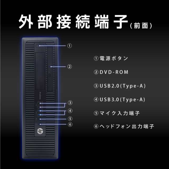 【在庫正規品】️HP️ProDesk️24インチモニターセット️corei5️メモリ16GB️ Windowsデスクトップ