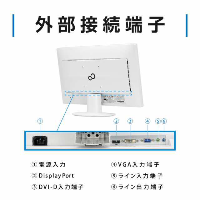 富士通 VL-E22-8T 液晶モニター 21.5インチ フルHD 1920×1080