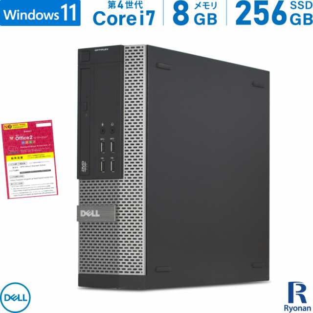 DELL OptiPlex SFF おまかせ 第4世代 Core i7 メモリ:8GB 新品SSD