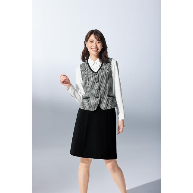 en joie アンジョア 長袖ブラウス 17号 19号レディース ユニフォーム