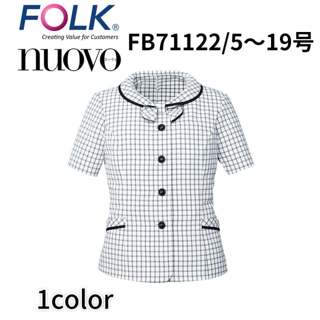 FOLK nuovo フォーク ヌーヴォ  21号 23号 オーバーブラウス レディース 事務服 オフィス ユニフォーム ビジネスカジュアル fb71122 宅配のみ
