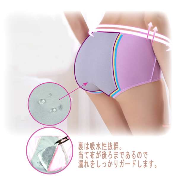 定形外送料無料】生理用品 サニタリーショーツ 1枚 選べる8色