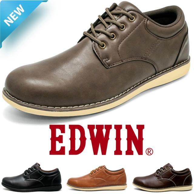 EDWIN シューズ EDWIN（エドウィン） 靴 メンズシューズ 防水 カジュアルシューズ