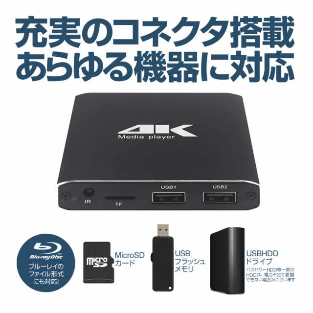 激安先着 4Kメディアプレイヤー レジューム機能 8GB BGM再生対応 横縦表示可 リピート再生 4K動画 RAM ROM 1GB PDF再生対応 JL-MP0234K