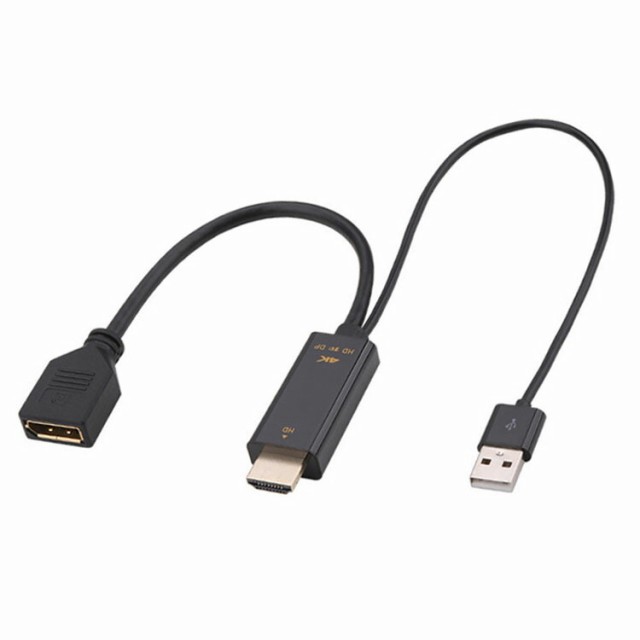 HDMI to DisplayPort 変換アダプタ HDMI オス ディスプレイポート メス