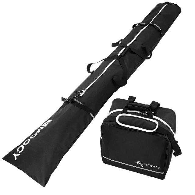 スキー収納バッグセット スキー板＋スキーシューズバッグ 203cm スノボも対応 スノーボード 収納ケース SKBAGSET2の通販は