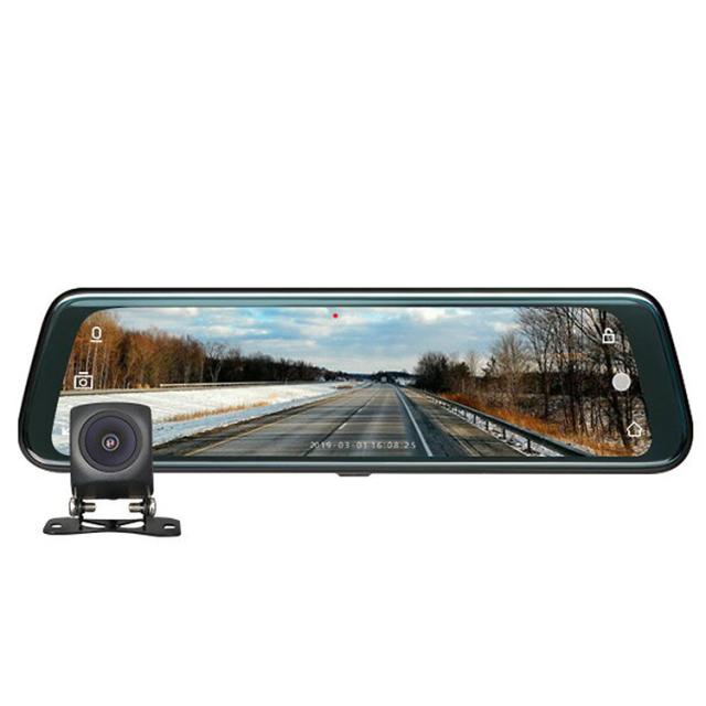 EONON 広角ミラー型ドライブレコーダー 前後カメラ 9.66インチ タッチパネル バックカメラ映像  R0013