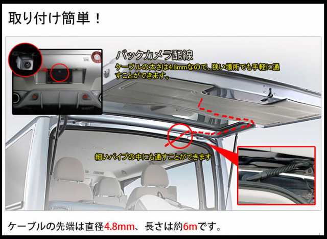 バックカメラ 暗視対応 42万画素 ガイドライン有 安さに挑戦！ 高画質CMD 防水  BK119NEW 送料無料