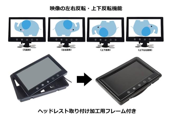 9インチ大画面オンダッシュモニターバックカメラセット  CMN90X119PRO_3