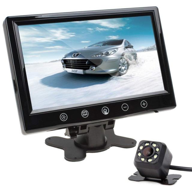 バックカメラセット 9インチオンダッシュ液晶リモコン切り替え可能 12V専用   CMN90A0130N