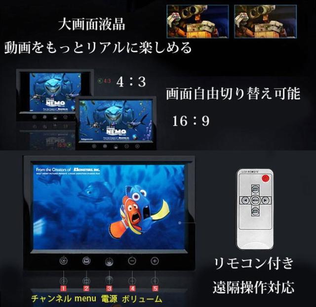 バックカメラセット 高画質WVGA画面 赤外線暗視機能 20mケーブル付 LED18灯 高解像度9インチモニター OMT90SETPRO_3