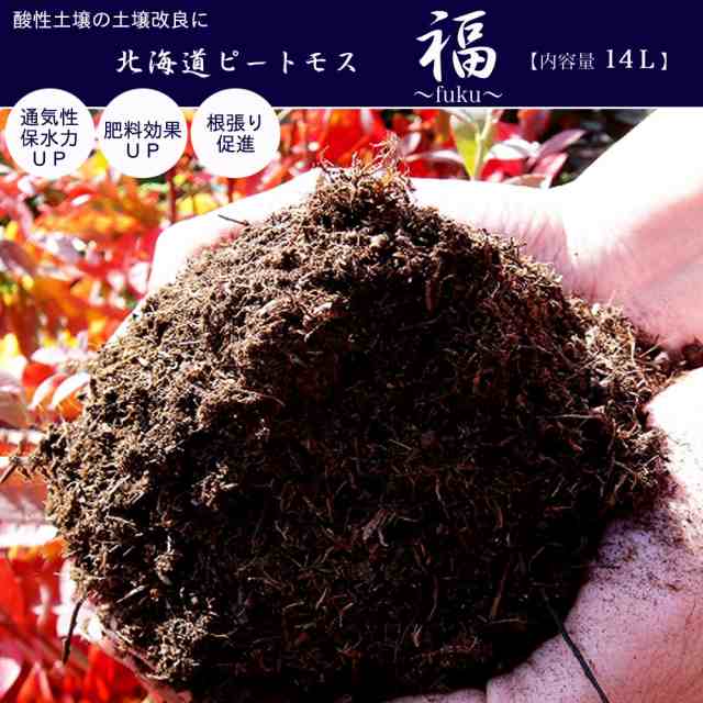 ブルーベリー ツツジの地植えに使う土 北海道ピートモス 福 14l 資材 土壌改良材 土壌改良剤の通販はau Pay マーケット 苗木部 By 花ひろばオンライン