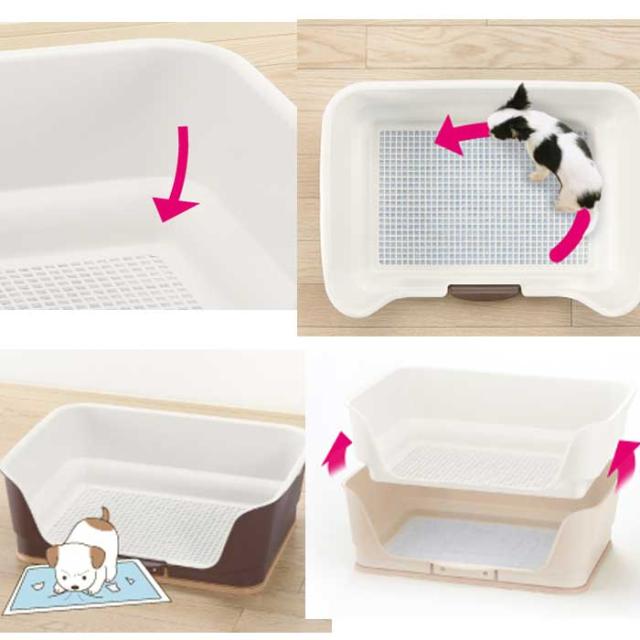 リッチェル　お掃除簡単ステップ壁付トイレ　ワイド　ライトピンクの通販は