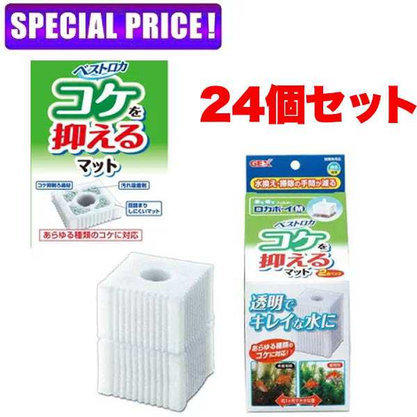【日曜闇市】GEX　ロカボーイ M ベストロカ コケを抑えるマット 2個入　24個セットの通販は 9,300円