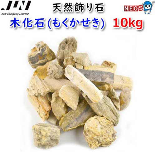 JUN 天然飾り石 木化石(もくかせき) 10kg 取寄商品