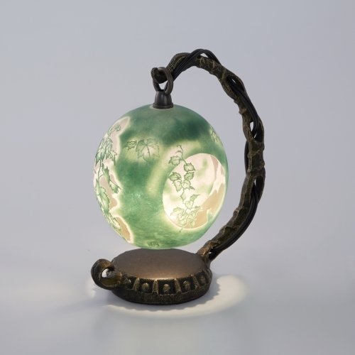 卓上照明 ランプ 葡萄猫 アートミラージュ 国産 作家 インテリアランプ おしゃれ テーブルランプ サンドブラストの通販は