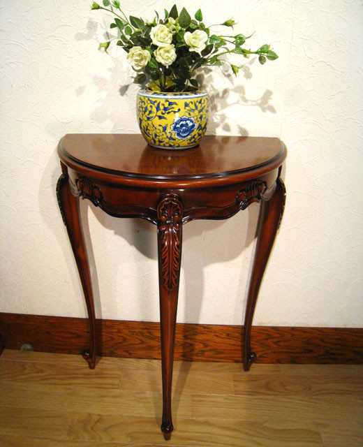 コンソールマホガニー S コンソールテーブル サイドテーブル 花台 木製