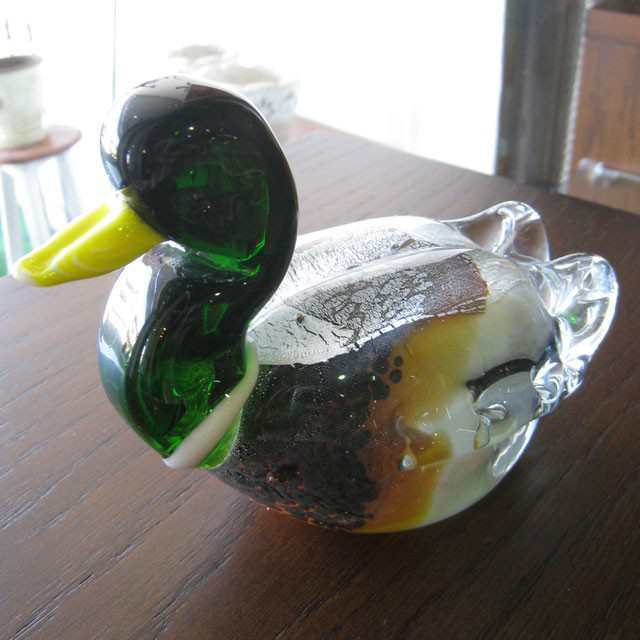 あひる ダック Duck 置き物 ガラス インテリアオブジェ かわいい 鳥 アニマル 動物の通販はau Pay マーケット ウッドギャラリー樹