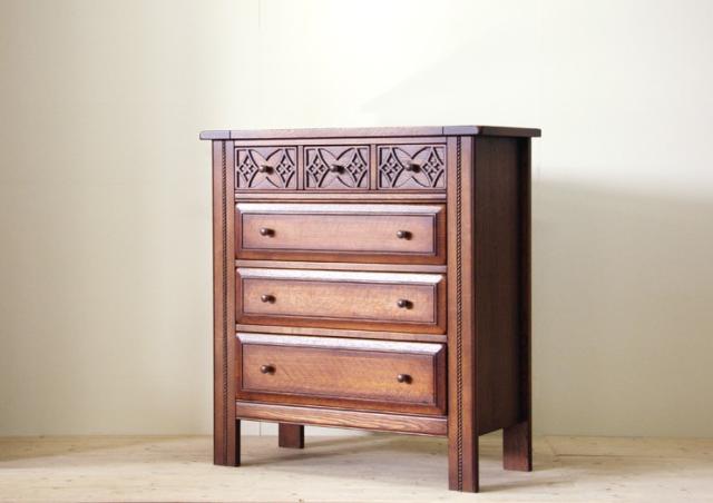 チェスト クラッシック 家具  アンティーク 箪笥 タンス おしゃれ木製 収納家具 完成品 幅90の通販は 194,700円