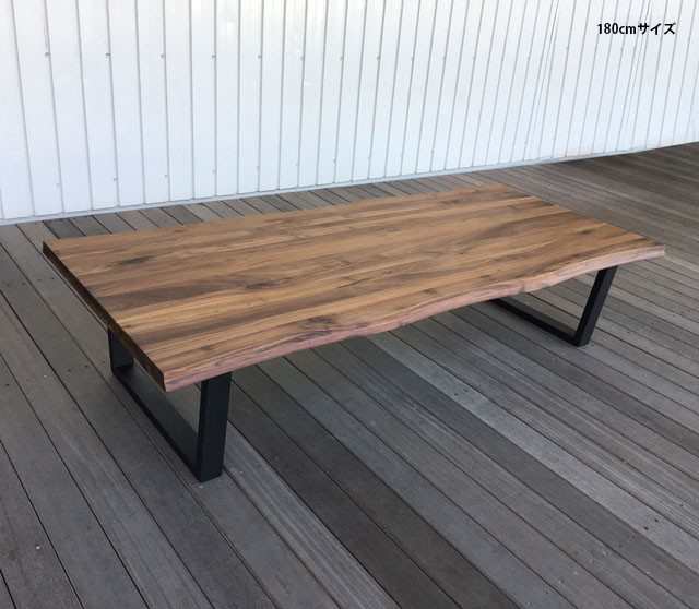 センターテーブル 1 150 180 ウォールナット無垢 カフェテーブル ローテーブル 北欧 おしゃれ かっこいい家具 一枚板風の通販はau Pay マーケット ウッドギャラリー樹