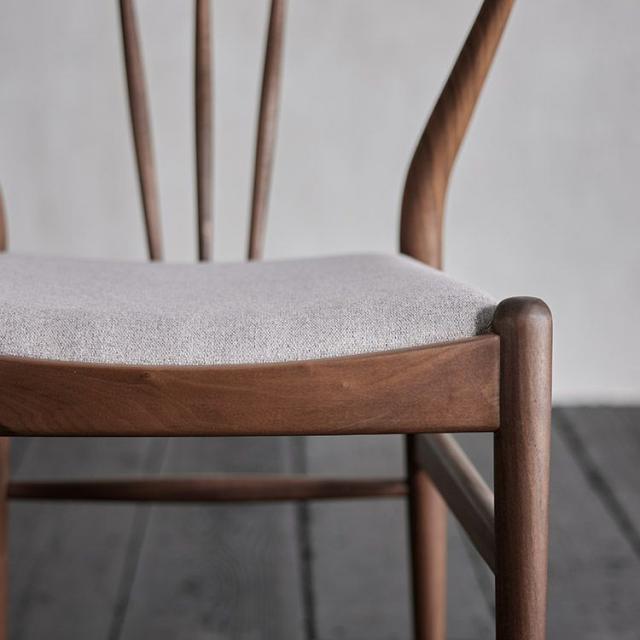 昭和レトロ 木製フレームアームチェア 椅子 ダイニングチェア