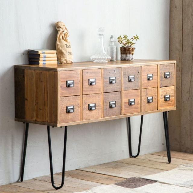 ミュール mur 幅240  キャビネット  収納 棚 リビング収納 おしゃれ インダストリアル アンティークの通販は