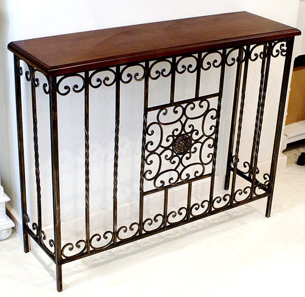 コンソールテーブル 木製 アイアン コンソール サイドテーブル 花台 木製 クラシック アンティーク アイアンとウッドの通販はau Pay マーケット ウッドギャラリー樹