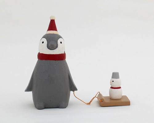 サンタ ペンギン 雪だるま 木彫り クリスマス 雑貨 置物 おしゃれ 可愛いの通販はau Pay マーケット ウッドギャラリー樹