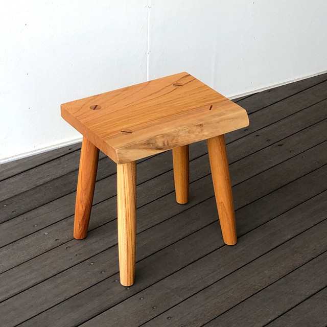 スツール 木製 椅子 一枚板 おしゃれ 北欧 玄関スツール けやき ケヤキ