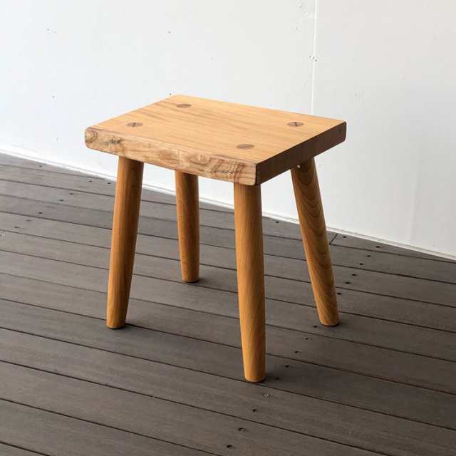 スツール 木製 椅子 一枚板 おしゃれ 北欧 玄関スツール けやき ケヤキ 欅の通販はau Pay マーケット ウッドギャラリー樹