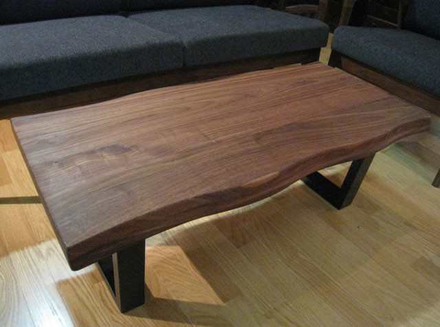 センターテーブル 110幅 ウォールナット カフェテーブル ローテーブル 北欧 おしゃれ かっこいい家具 一枚板風の通販はau Pay マーケット ウッドギャラリー樹