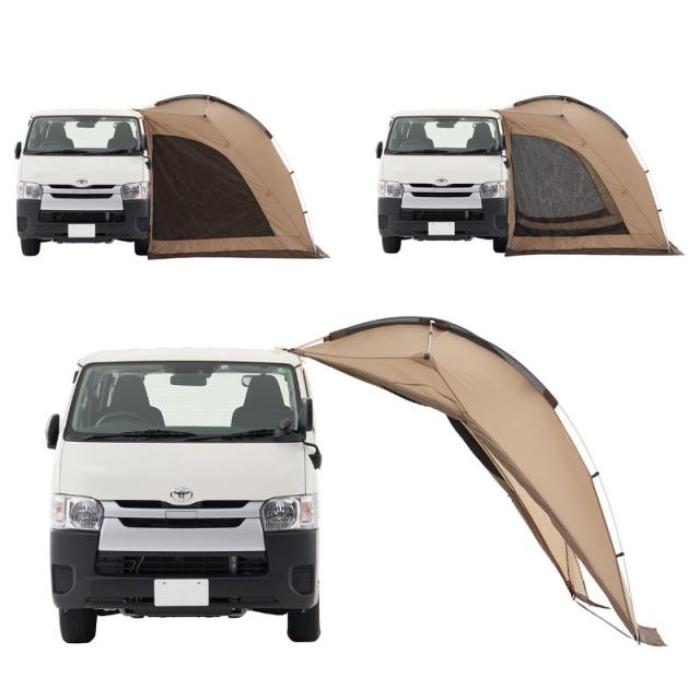 ロゴス カーサイドオーニング テント ベージュ 71202000 ロゴス カー