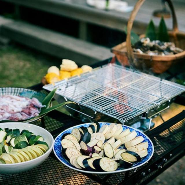 ロゴス アイアンメッシュ 3FD BBQテーブル キャンプ