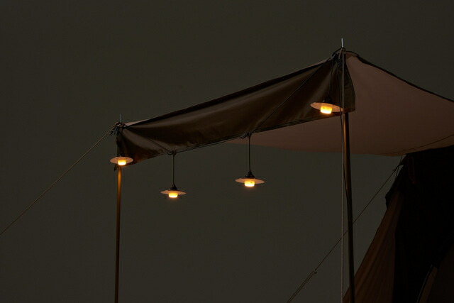 LOGOS/ロゴス USBシェードランタン(4連タイプ) USB給電で使えるおしゃれなデコレーションライト さらに連結も可能 テントやタープの装飾に