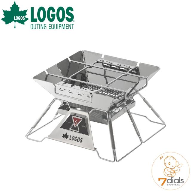 LOGOS/ロゴス LOGOS the ピラミッドTAKIBI M ゴトク付きで料理も楽しめる本格焚火台 タキビ 組み立て10秒でコンパクト収納 串焼きプレート付き【送料無料】