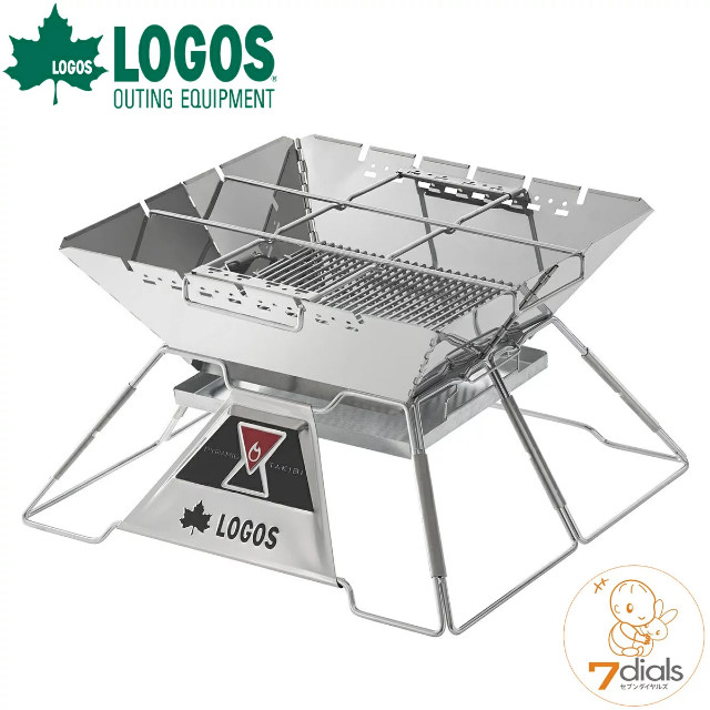 LOGOS/ロゴス LOGOS the ピラミッドTAKIBI XL ゴトク付きで料理も楽しめる本格焚火台 タキビ 組み立て10秒でコンパクト収納 串焼きプレート付き 【送料無料】
