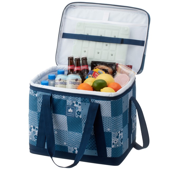 LOGOS/ロゴス氷点下パック抗菌・デザインクーラーXL 37 ブルーストライプ37リットル 37L ソフトクーラーバッグ クーラーボックス 保冷バッグ【送料無料】