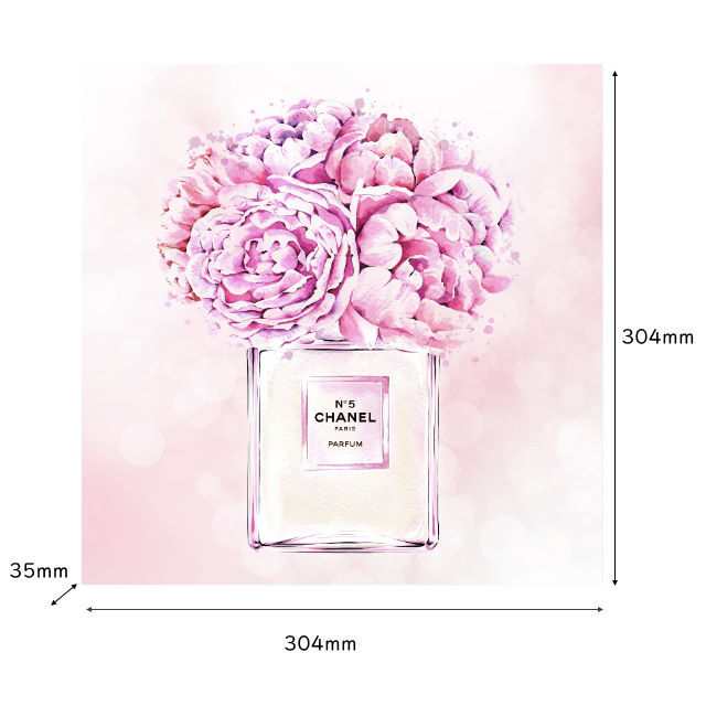 アモアアート Amour Art Loving You シャネル Chanel の香水とピンクの花をモチーフにした海外アート作品 アートパネル キャンバス生地 3の通販はau Pay マーケット 7dials