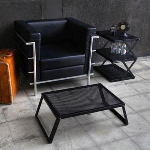 auvil オーヴィル ブラック ラウンジ ツインテーブル キャンプ igt