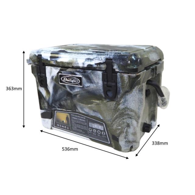 Deelight/ディーライト クーラーボックス20QT Iceland Cooler Box  アイスランドクーラーボックス 容量18.9リットル 最長で5日間も氷が持つ驚異の保冷力 まな板仕切りやワイヤーバスケット、ドリンクホルダー 方位磁石 栓抜き搭載_12