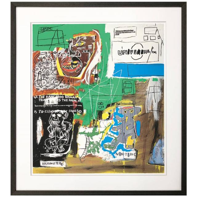 ジャン＝ミシェル バスキア Sienna 1984 アート パネル 壁掛けアート 近代アート 木製フレーム ウォールアート インテリア  Jean＝Mechel Basquiat W585mm×H645mm×D32mmの通販は 22,275円