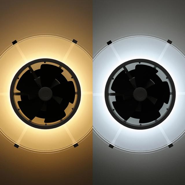 パネライトサーキュレーター JE-CF030 6〜10畳用 LEDシーリングファン シーリングライト LEDライトの中にサーキュレーターファンが内蔵されたシーリングライト 昼白色、電球色の7段階調色他、10段階調光 パネライトで光を面全体に拡散 リモコン付き_2
